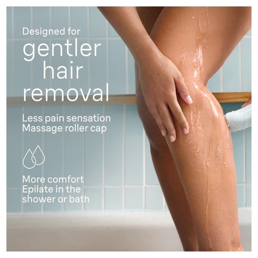 Braun Silk-épil 5 Epilator, Easy Hair Removal for Women, Wet & Dry, Lasting Smooth Skin, with Lady Shaver, Trimmer Comb & Exfoliation Brush Heads, 5-060, White/Flamingo - 4