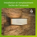 Philips myGarden Applique d'extérieur Shades, max. 15W, sans ampoule, E27, IP44 résistant aux intempéries, gris - 7