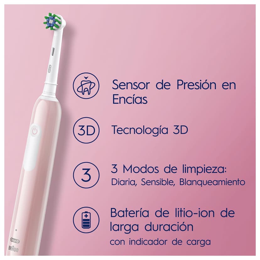Oral-B Pro Series 1 Electric Toothbrush Pink 1 Brush Designed by Braun - 7