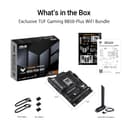 ASUS TUF GAMING B850-PLUS WIFI AMD ATX motherboard, 14+2+1 80A DrMOS power stages, DDR5, PCIe 5.0 Ready, 3xM.2 slots, Wi-Fi 7, Realtek 2.5Gb Ethernet, DisplayPort, HDMI, USB 20Gbps Type-C, Aura Sync - 6