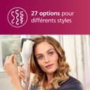 Philips série 8000 - boucleur automatique avec technologie MoistureProtect, 27 options de style différentes, blanc, modèle BHB878/00 - 5