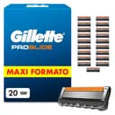 Gillette lot de 20 Recharges de Rasoir pour Hommes Proglide, authentiques, Cartouche A 5 Lames Ultra-Affutées, Nouvelle Lubrification, Bande Lubrifiante x2, Rasage du Visage Flexible - 1