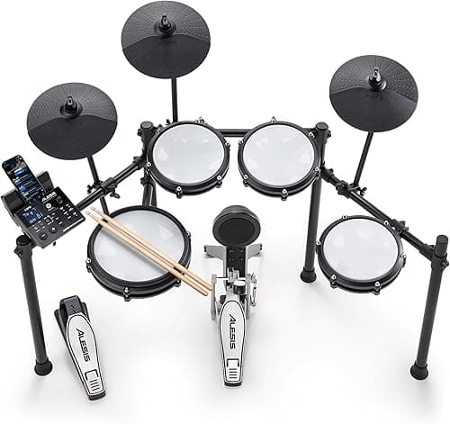 Alesis Nitro Max Kit Compact Electric Drum Kit with Quiet…