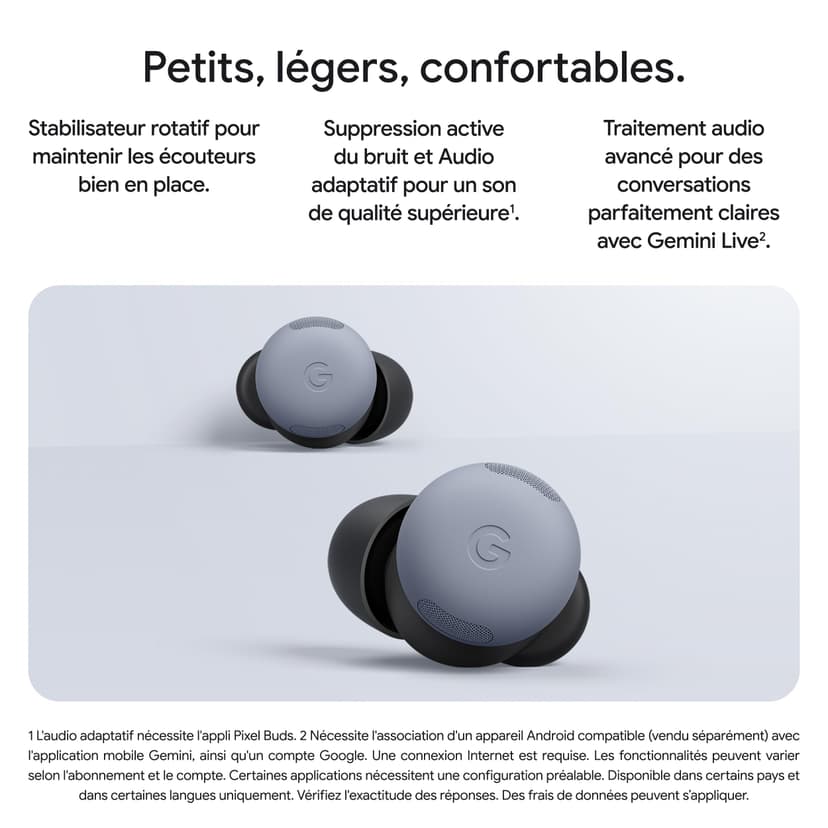 Google Pixel Buds Pro 2 – Écouteurs sans Fil avec Suppression Active du Bruit – Écouteurs Bluetooth – Porcelaine - 2