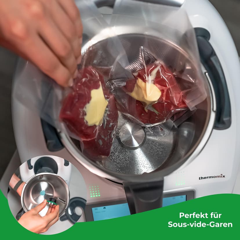 Wundermix - WunderCap® Knife Replacement for Monsieur Cuisine Food Processor (Connect, Trend, Smart) • The Revolutionary Knife Alternative • Alternative to Knife Cover • Wundermix Accessories - 2
