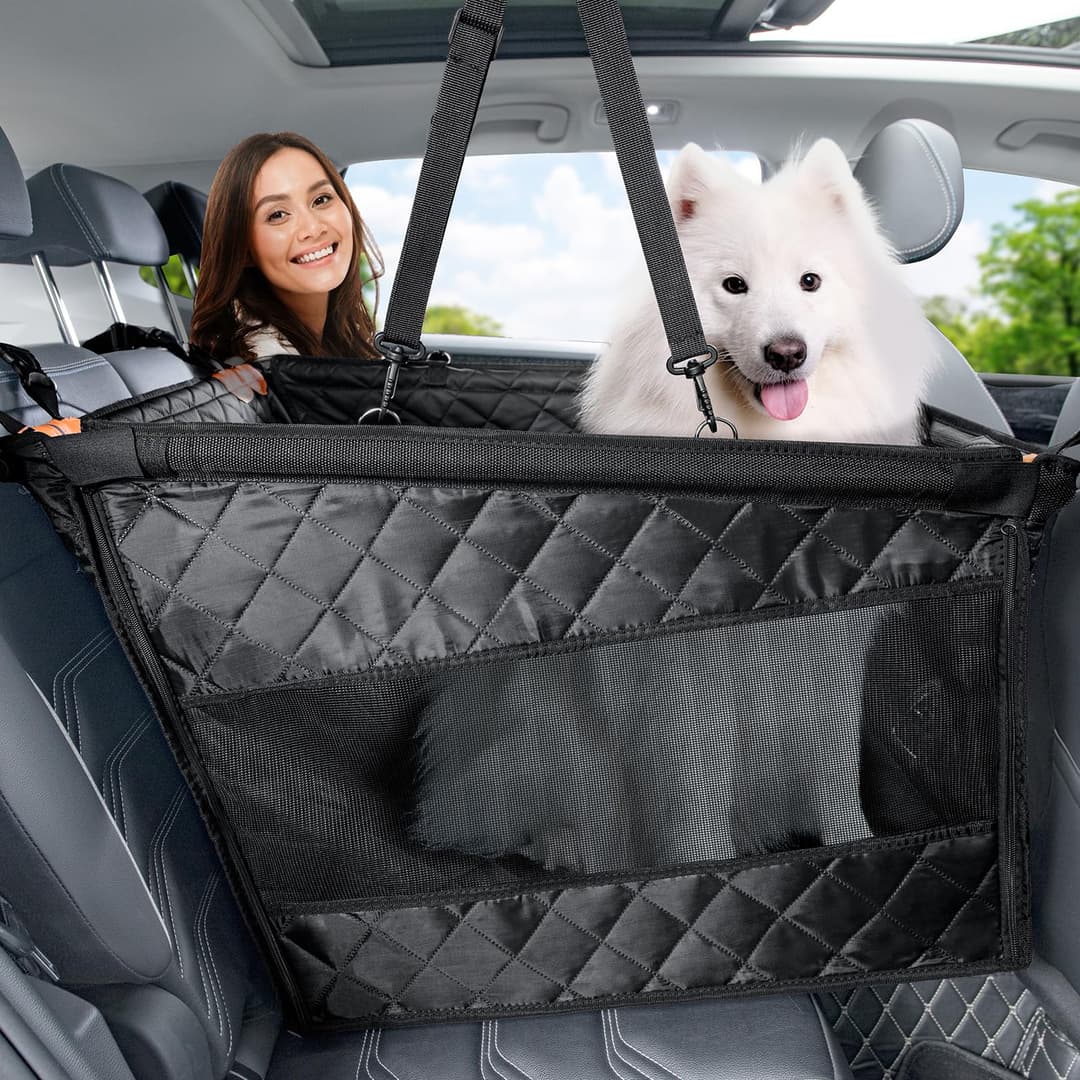 Pecute Extra Stable Dog Car Seat - Pet Car Seat Scratch P…