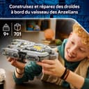 LEGO Star Wars 75445 Anzellan Starship Toy - The Mandalorian and Grogu Model Kit w/ 3 Figures & a Droid Workshop - Birthday Gift for 9+ Year Old Boys, Girls & Fans - 3