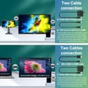 Tpsmtdis Écran Portable 18,5 Pouces, Moniteur de Jeu pour Ordinateur avec 120Hz, de Voyage,300 Nits Plug & Play, avec Double Haut - Parleurs. Écran Externe pour PC, Tablette, Mac, Xbox, PS3/4/5 - 5