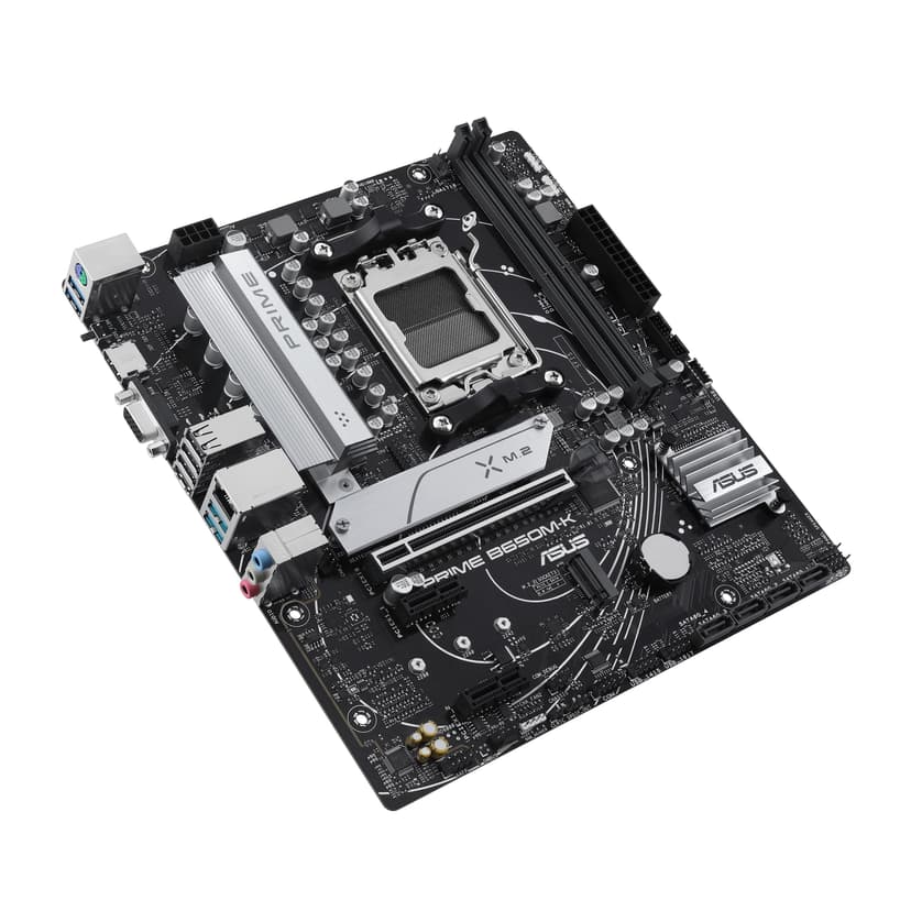 Asus PRIME B650M-K, AMD B650, AM5, Micro ATX, 2 DDR5, VGA, HDMI, 2.5G LAN, PCIe4, 2x M.2 - 7