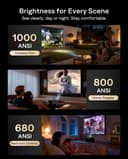 Aurzen EAZZE D1 Max Vidéoprojecteur 4K Supportée avec Google TV 14.0 ＆ Netflix, 1000 ANSI, MEMC, Auto Focus/Keystone, Audio DoIby 20W, WiFi/Bluetooth, Home Cinéma - 5