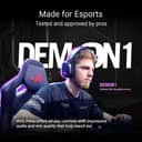 ASUS ROG Pelta - Casque gaming sans fil - connectivité tri-mode avec Speednova, membranes de 50mm plaquées en titane, micro à bande ultralarge de 10mm, batterie de 60 heures, conception légère de 309g - 3