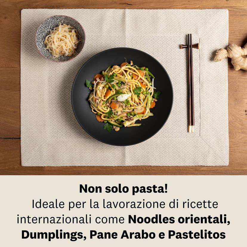 Marcato Pasta Machine, Pasta Maker, Pasta Roller for Handmade Fresh Pasta, Made in Italy, Chromed Steel, for Lasagna, Fettuccine, Tagliolini, Compatible with 11 Extra Pasta Shapes. Model: Atlas 150 - 8