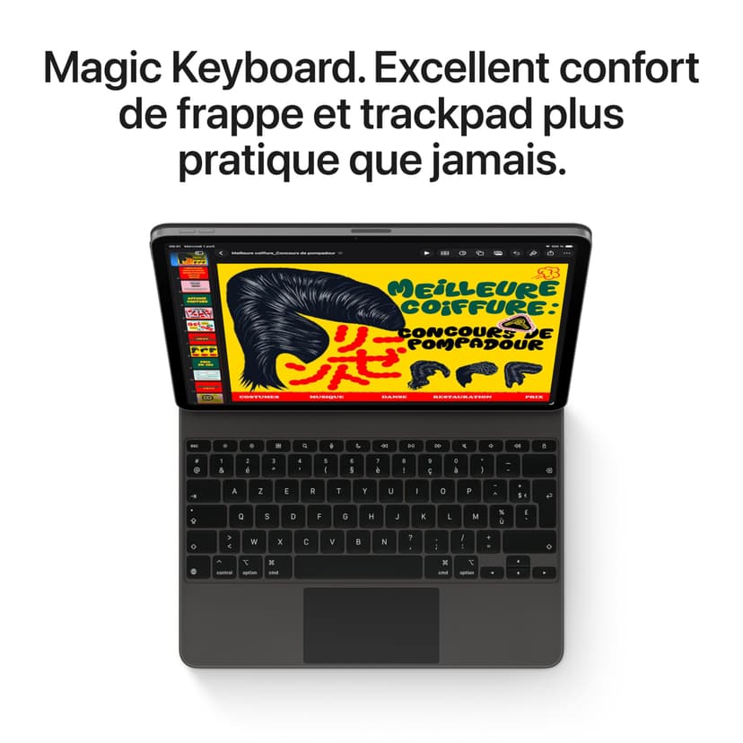 Apple iPad Air 11 Pouces (M4) : Écran Liquid Retina, 128 Go, Caméras Avant/arrière 12 MP, Wi‑FI 7 avec Apple N1, Touch ID, Autonomie d’Une journée – Gris sidéral - 5