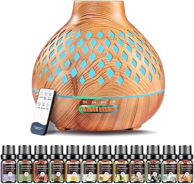 AESHORY Diffuseur d'huiles Essentielles 550ML, Diffuseur …