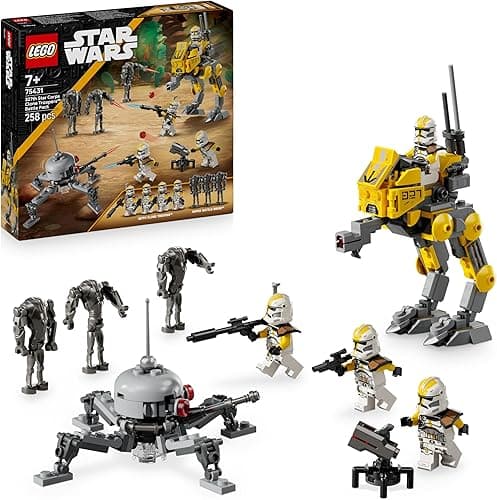LEGO Star Wars 75431 La Revanche des Sith Pack de Combat du 327ème Corps d'Armée - Jouet Collector - 4 Minifigurines, 3 Figurines de Droïdes de Combat & 1 AT-RT - Cadeau pour Garçon ou Fan dès 7 Ans