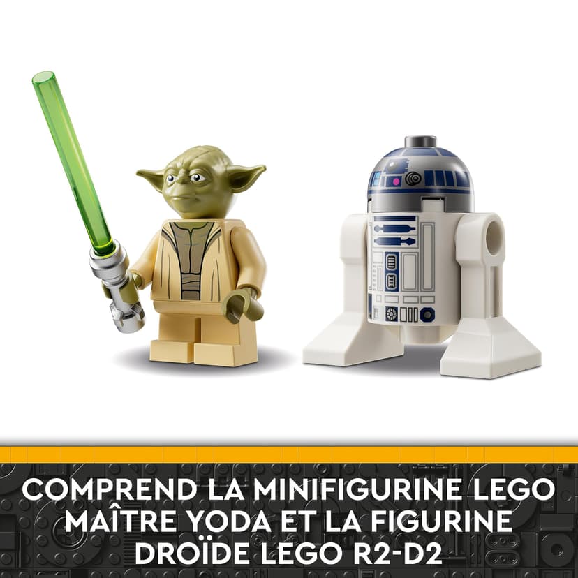 LEGO Star Wars Yoda's Jedi Starfighter, Bouwbaar Speelgoed voor Kinderen, The Clone Wars Voertuig met Meester Yoda Minifiguur, Lichtzwaard en Droid R2-D2 Figuur, Cadeau voor Jongens en Meisjes 75360 - 7