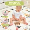 Tapis D'éveil Bébé Pliable Epais Réversible 150x180x1cm - tapis De Jeu Pour Enfant Bebe - tapis De Sol XXL En Mousse - Tapis De Motricité Favorisant Le Développement Sensoriel - Cadeau Naissance Bébé - 8