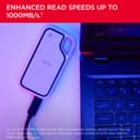 SANDISK Extreme Portable SSD for PS5 1TB (Officially Licensed for PlayStation 5 Consoles and PC's, read speeds up to 1000 MB/s, Drop Protection, USB 3.2 Gen2, Discord Nitro 1 Month Trial) - 3
