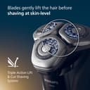 Philips Shaver i9000, Wet & Dry Electric Shaver, Ink Black, with Skin IQ Technology, Triple Lift & Cut System, 360 Rotating Dual SteelPrecision Blades, Model X9000/10 - 2