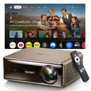 Aurzen EAZZE D1 MAX Upgraded Google TV Smart Projector 4K Supported, Ultra-Bright 1000 ANSI Lumens, MEMC Tech, Fully Automatics, 20W Dolby Audio, Home Theater Movie Projector with WiFi and Bluetooth - 1