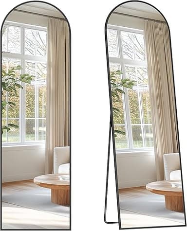 SONGMICS Full Length Mirror, 160 x 50 cm, Arched Full Bod…