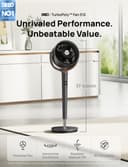 Dreo Fan for Bedroom, 120° Oscillating Standing Pedestal Fan, DC Motor, 80ft Air Circulator for Whole Room, 8 Speeds, 3 modes, 120° Manual Vertical Tilt, Quiet, 23dB, 35-40" Adjustable Height, Timer - 2