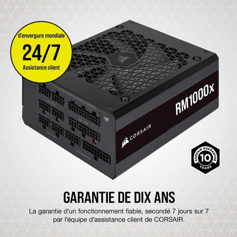 Corsair RM1000x unité d'alimentation d'énergie 1000 W 24-pin ATX ATX Noir - 6