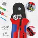 KNIPEX Self-Adjusting Crimping Pliers for Wire Ferrules with Lateral Access with Multi-Component Handles 180 mm, 97 53 14 - 2