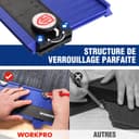 WORKPRO Jauge de Contour Connectable 25+25 cm, Duplicateur de Profil avec Verrouillage, Copie Précise des Formes Irrégulières, Outil de Traçage pour Menuiserie, Parquet, Moquette et Carrelage - 3
