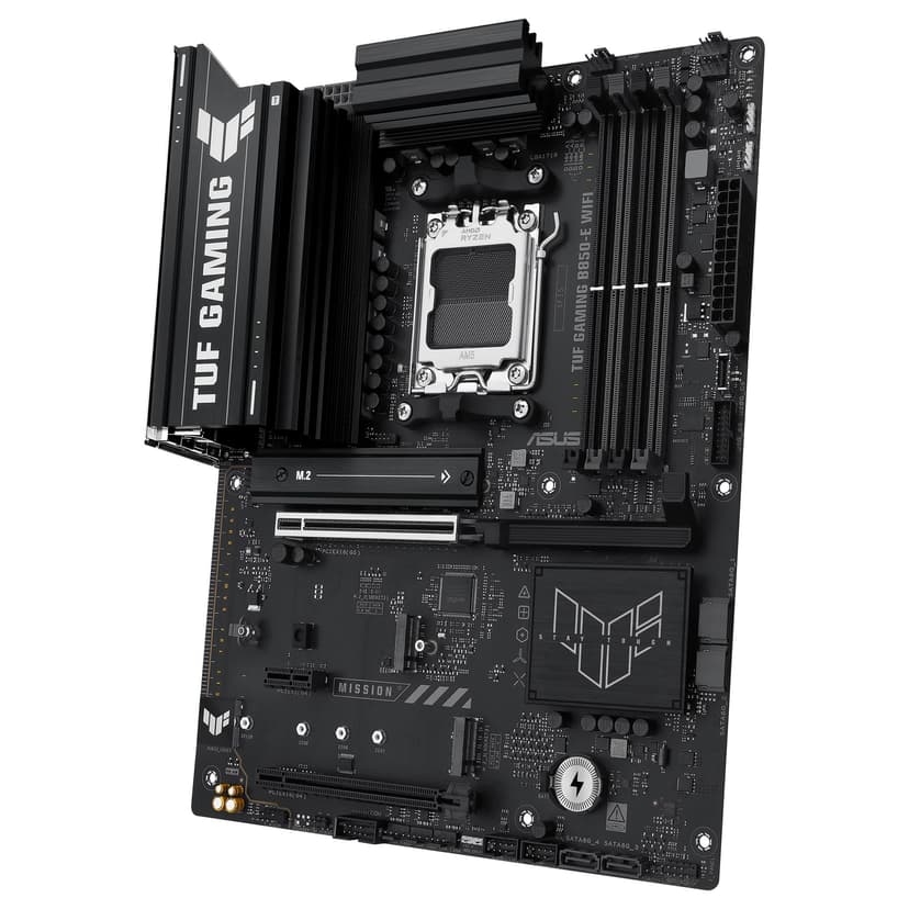 ASUS TUF Gaming B850-E WiFi, AMD ATX Motherboard, 8+2+1 Power Stages, DDR5 Slot, PCIe 5.0 Ready, 3 M.2 Slots, WiFi 6E, Ethernet Realtek 2.5Gb, USB-C 20Gbps, BIOS Flashback and Aura Sync - 5