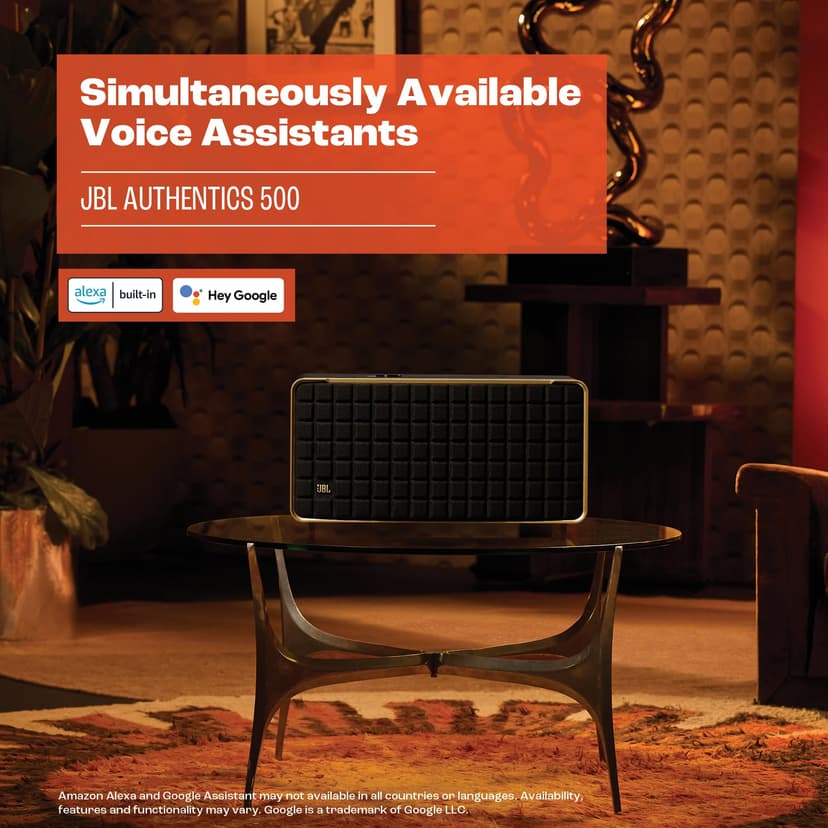 JBL Authentics 500 Enceinte intelligente connectée Hi-fidelity avec WiFi, Bluetooth et assistants vocaux, Dolby Atmos, design rétro, noire - 8