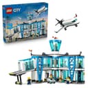 LEGO City Airport with Airplane Toy - Miniature Model Kit w/Terminal, Plane, Tug Car, Bridge, 9 Minifigures & Accessories - Birthday Gift Idea for 8+ Year Old Boys - 60502 - 1