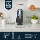 Ninja SLUSHi Ice Drink Maker, Make Slush, Frozen Cocktails, Frappé, Milkshakes and Ice Fruit Juice, No Ice Cream or Preparation Required, WhisperChill Technology, 1.9L Capacity, Blue and Grey FS301EU - 9