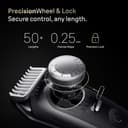 Braun Beard Trimmer Men Series 9, +14 Barbering Tools, Power Boost & Lifetime Sharp ProBlade, 180 Min, with Fade, 52 Lengths, PrecisionWheel & Lock, Waterproof, BT9565, Titanium - 4