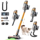 SMOTURE Cordless Vacuum Cleaner,50Kpa/600W Powerful Stick Vacuum with Self-Standing Design &1m Flexible Hose, 65Mins（eco） Runtime Anti-Hair Wrap Cordleme Carpet Hard Floor Car Pet Hair - 1