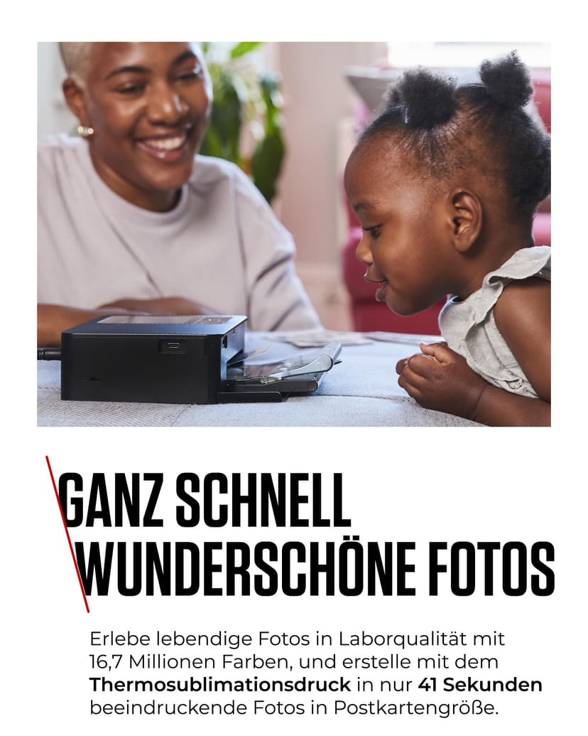 Canon SELPHY CP1500 Imprimante Photo Mobile avec kit de Papier, Noir, imprimante Bluetooth sans Fil, avec Accessoires, compacte et légère, Mi 54 Feuilles de Papier au Format Carte Postale 4 x 6 - 3