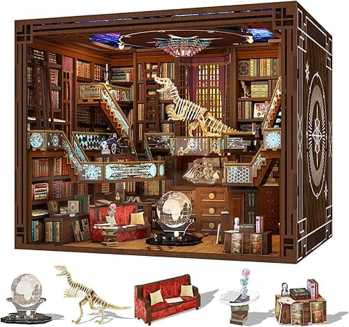 MiniCity Book Nook Kit, DIY Miniature Dollhouse Booknook Kit (Beyond Library Max)