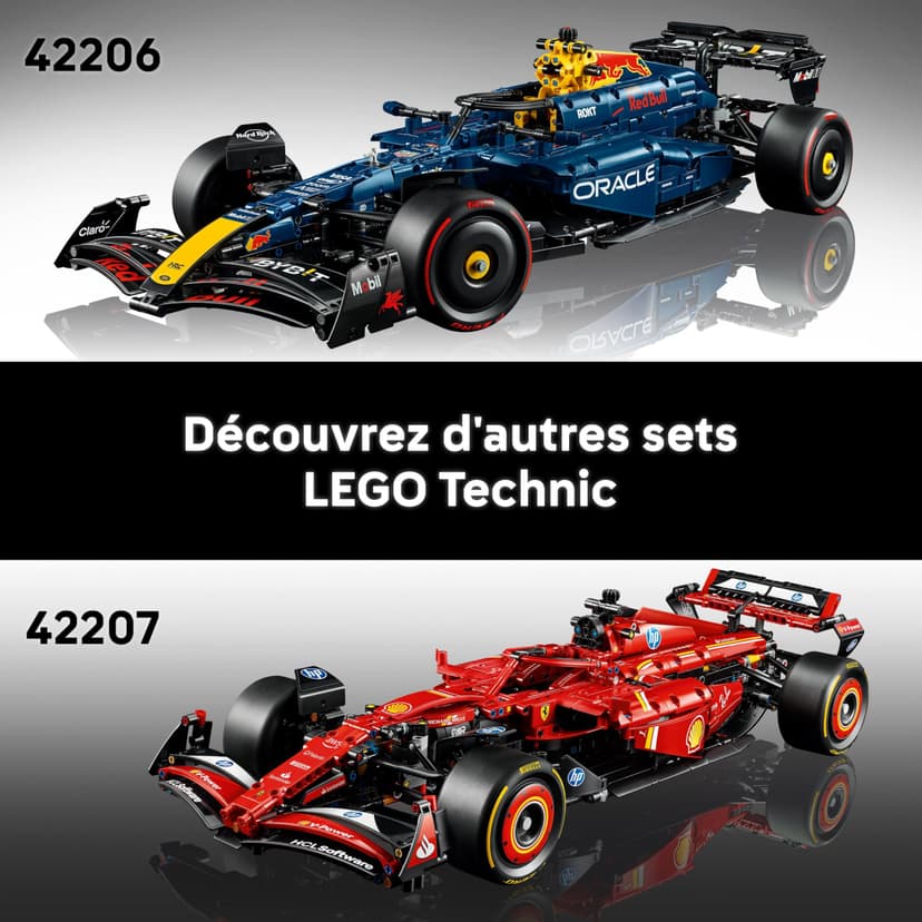 LEGO Technic F1 Oracle Red Bull Racing RB20 - Jeu de Construction Collector pour Adulte - Inclut Un Moteur V6 et Une boîte de Vitesses - Idée Cadeau pour passionnés de Formule 1 42206 - 7