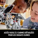 LEGO Star Wars 75337 AT-TE Walker Building Toy with 3 212th Clone Trooper Minifigures, plus Dwarf Spider & Battle Droid Figures - Gift for 9+ Year Old Boys & Revenge of the Sith Fans - 5