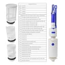 Basin and Lifting Bell Seal Set, 2 Pack, Replacement for Art. No. 240.282.00.1, 890.615, 816.418.00.1, 818.109, Compatible with GEBERIT cisterns, Flat Gasket for Flush Valve, Siphon Bell Sealing Ring - 8