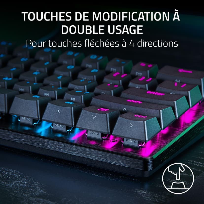 Razer Huntsman V3 Pro Mini (Switches Analog) - Clavier Gamer Optique 60% (Switches Analogiques réglables de 0,1 à 4,0mm, Déclenchement Rapide, Touches en PBT Doubleshot) Clavier AZERTY | Noir - 7