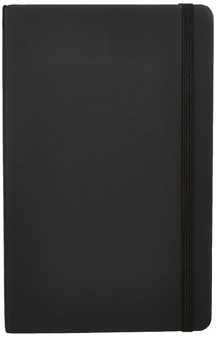 Amazon Basics Classic Notebook, A5, Squared, Black - 1