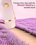 Women's Shaver, 3-in-1 Intimate Shaver for Women, Facial Hair Remover for Women, Women's Shaver Electric for Legs, Arms, Armpits and Bikini Area, Rechargeable IPX7 Waterproof Trimmer Women, Pink - 5