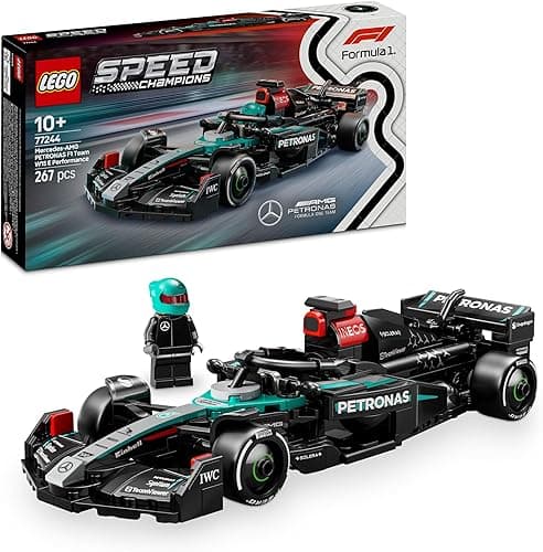 LEGO Speed Champions Voiture F1 Mercedes-AMG W15 - Voiture de Course avec minifigurine Collector de Pilote de Formule 1 - Maquette pour garçons et Filles dès 10 Ans ou Fans de Sport Automobile 77244