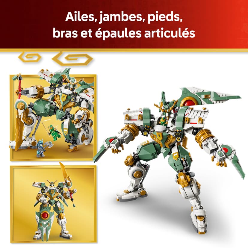 LEGO NINJAGO Lloyd's Titan Mech 15th Anniversary - Ninja Action Toy w/a Collectible Minifigure, Shield & Sword - Nostalgic Gift for 14+ Year Old Boys & Adult Fans - 71860 - 6
