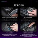 ASUS Intel ROG Strix Z890-E Gaming WiFi ATX motherboard, 18+1+2+2 power stages, DDR5 slots, PCIe 5.0 w/ full support for next-gen GPUs, seven M.2 slots, WiFi 7, AI Overclocking, AI Networking II - 5