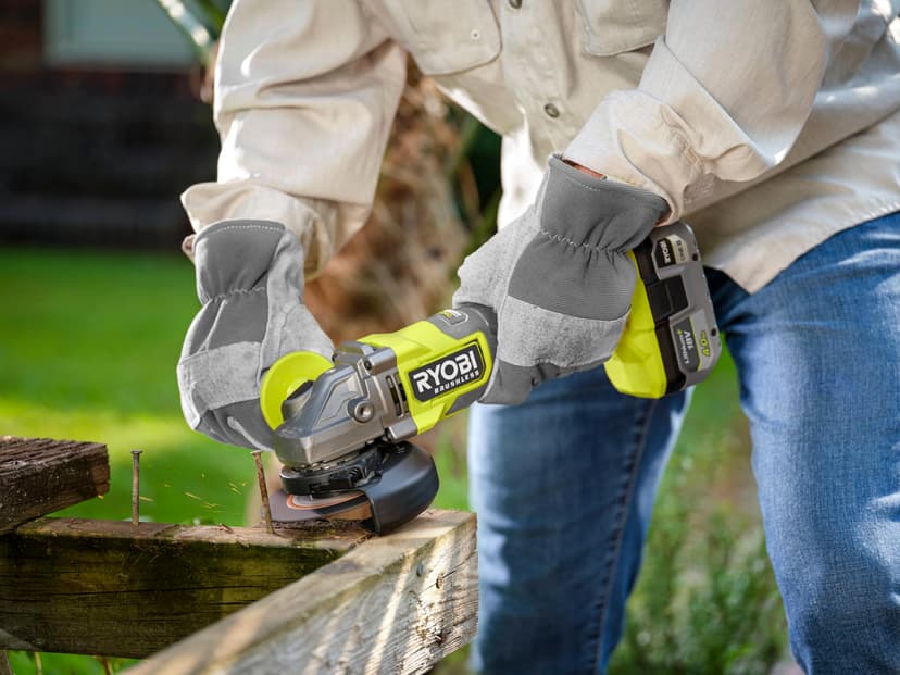 Ryobi RAG18BL-0 18V ONE+ 125mm Cordless Angle Grinder (Battery & Charger Excluded) - 8
