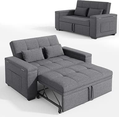 Xbro Canapé Lit Convertible 2 Places 156 Cm, Sofa avec Ra…