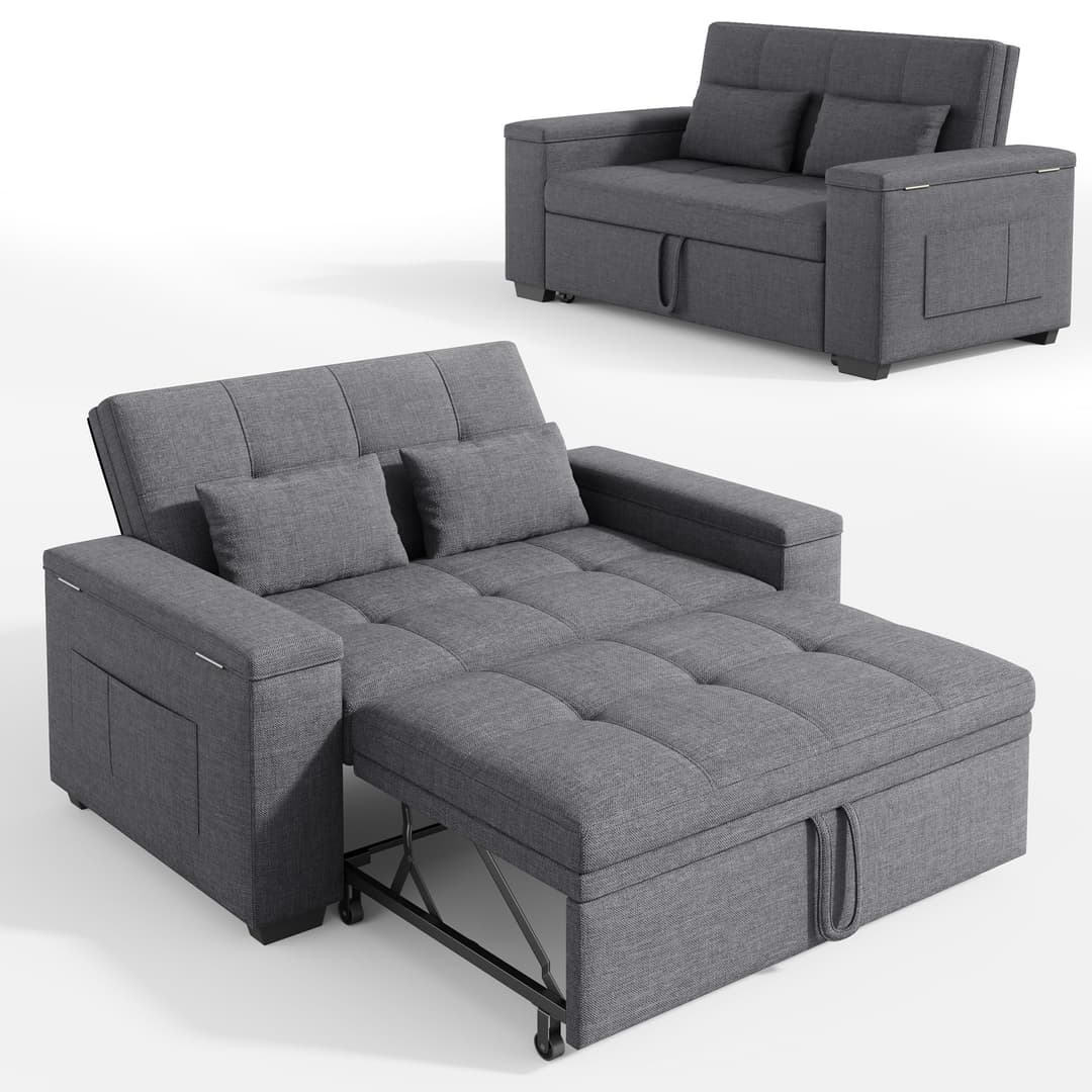 Xbro Canapé Lit Convertible 2 Places 156 Cm, Sofa avec Ra…