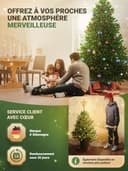 Artificial Christmas Tree 180 cm [Premium] - Lifelike Christmas Tree with Sturdy Top | Nordmann Fir Made from 100% Injection Moulded Needles Including FSC Certified Christmas Tree Wooden Stand & - 7
